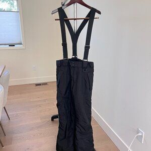 Sport Essentials Black Ski Bib Snow Pants Winter Outdoor Boys 14